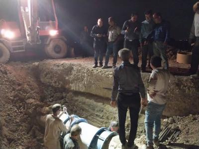 رفع اتفاقات خط انتقال اصلی آب شهر مرودشت از سد درود زن در کوتاه ترین زمان  image 4