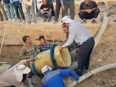 رفع اتفاقات خط انتقال اصلی آب شهر مرودشت از سد درود زن در کوتاه ترین زمان  image 1