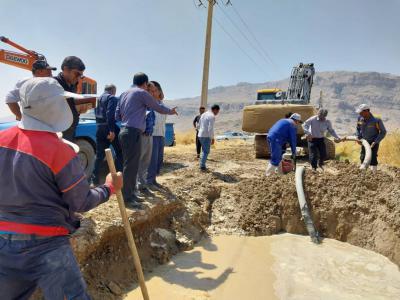 رفع اتفاقات خط انتقال اصلی آب شهر مرودشت از سد درود زن در کوتاه ترین زمان  image 2